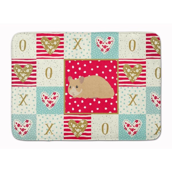 Carolines Treasures 19 x 27 in. Syrian Golden Hamster Love Machine Washable Memory Foam Mat CK5443RUG - main